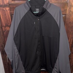 Greg Norman Men's Black & Gray Lightweight Performance Jacket
